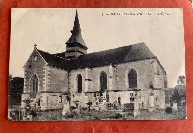 CPA FRANCE BAILLEUL-SUR-THERAIN - L'Eglise