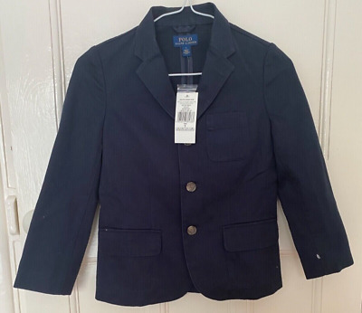 Ralph Lauren Navy Langley Aviator Kids blazer jacket Size 5 years BNWT RRP £259