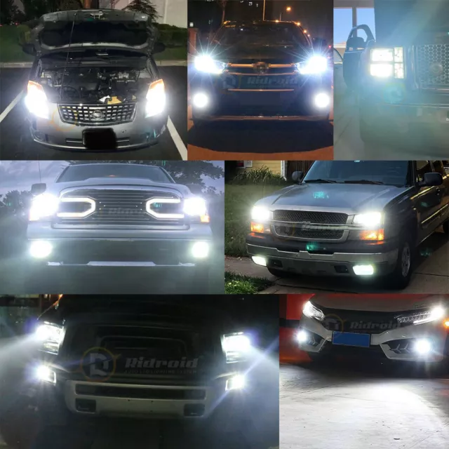 LED Headlight + Fog Light Bulbs Combo For Chevy Silverado 1500 2500HD 2007-2015 2