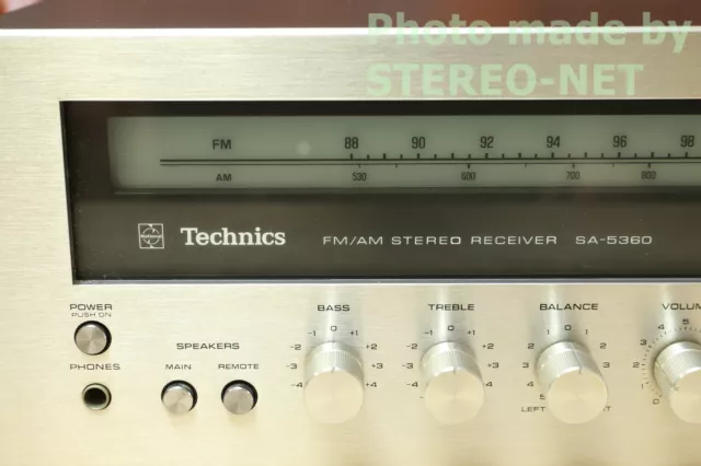 Technics FM/AM Stereo Receiver SA-5360 Classic Vintage Unit mit MM Phono 3