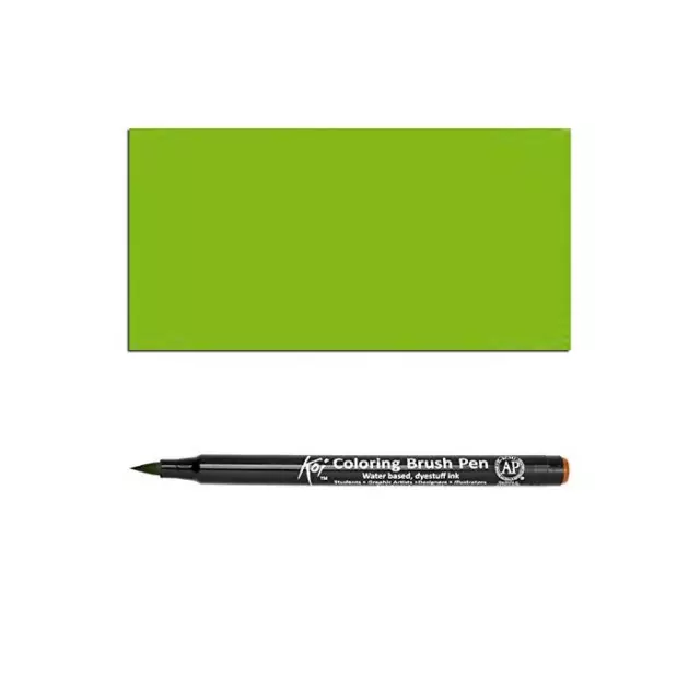 [Ref:XBR226-3] SAKURA Lot de 3 stylos pinçeau Koi Coloring Brush, vert Paul