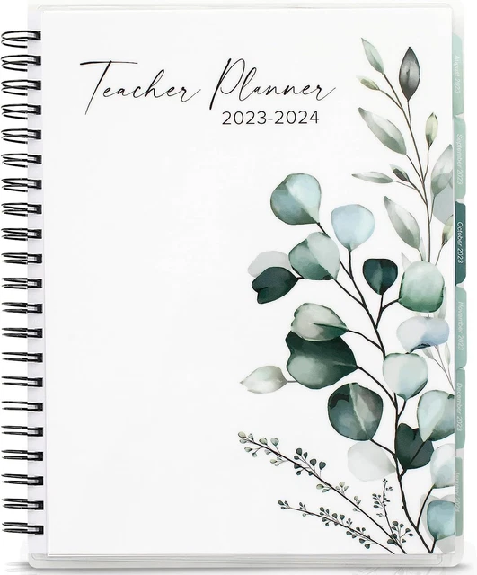 SIMPLIFIED TEACHER PLANNER For The 20232024 8.5"x11", Greenery 23/24