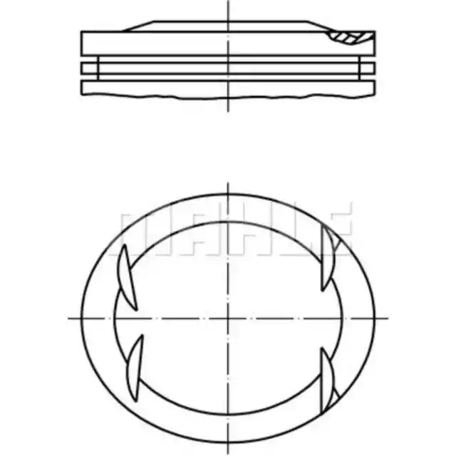 Kolben MAHLE 001 41 01 für Mercedes-Benz E