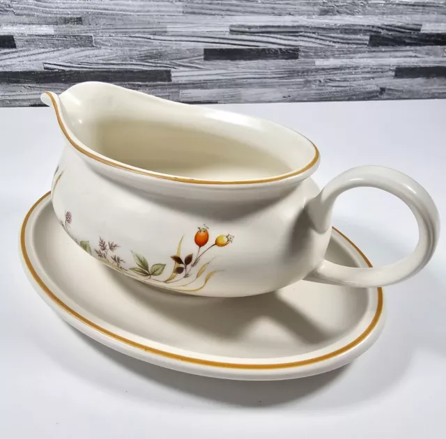 Marks and Spencer HARVEST Gravy Boat & Oval Saucer  M&S Excellent Condition 2