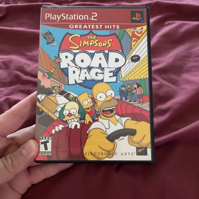 The Simpsons Road Rage GH PS2 PlayStation 2 + Reg Card - Complete CIB