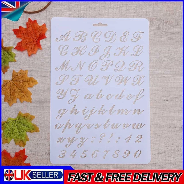 LETTERING STENCIL LETTER Alphabet Stencils Painting Paper Craft Number