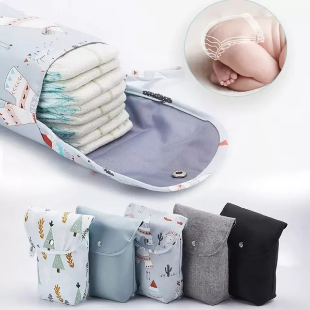 Baby Diaper Bag Organizer Reusable Waterproof Wet/Dry Cloth Bag Mummy Storage