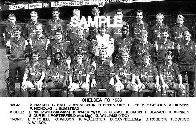 Chelsea FC 1989 Team Photo