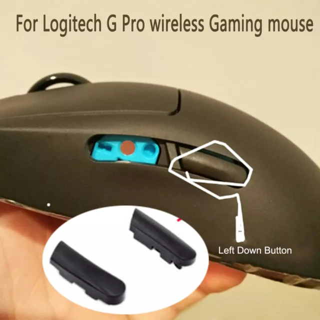 Souris de jeu touches à bouton latéral de remplacement pour souris de jeu sans fil Logitech G Pro 3