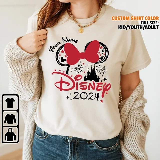 CUSTOM DISNEY FAMILY Trip 2024 Minnie Logo Disney 2024 Disneyworld