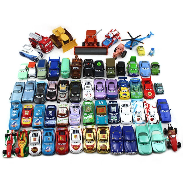 DISNEY PIXAR CARS McQueen Chick Mater 1:55 Diecast Model Car Toys Gift ...
