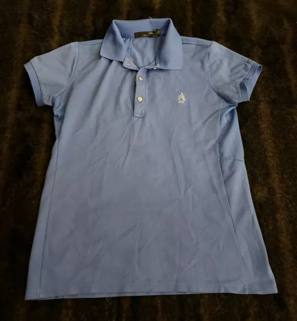 Ralph Lauren RLX Womens Small Blue Short Sleeve Performance Golf Polo Shirt