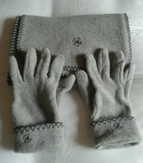 Ensemble écharpe + gants chiné