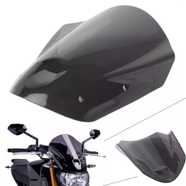 Front Windshield Windscreen w/ Bolts Bracket for Yamaha MT09 FZ09 2013 - 2016