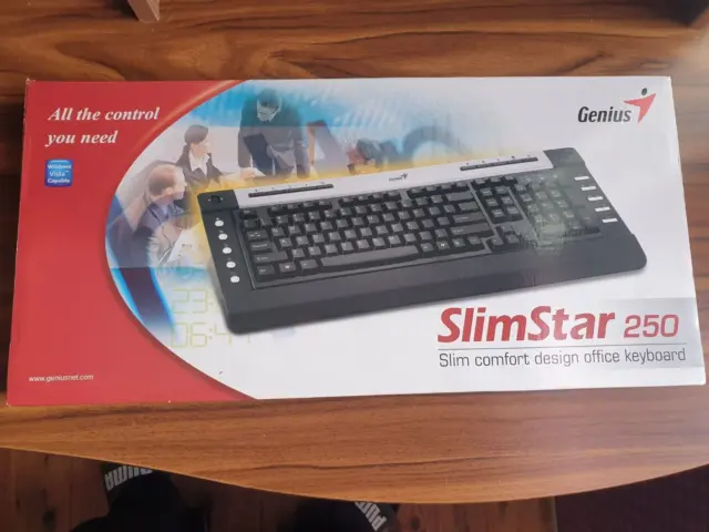 Neu Tastaur Genius Slimstar 250 Slim comfort design office keyboard QWERTZ