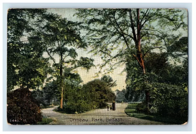 C1910 Ormeau Park Belfast Postcard F35E