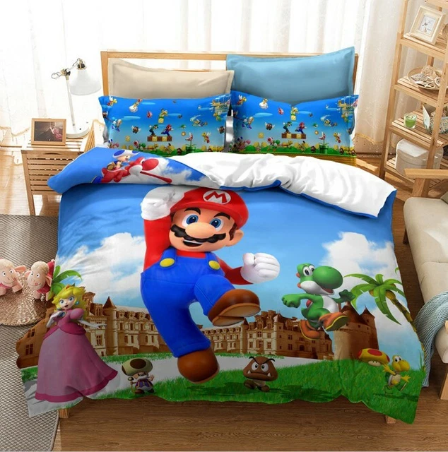 SUPER MARIO WORLD Traveller Single/Double/Queen/King Bed Quilt Cover