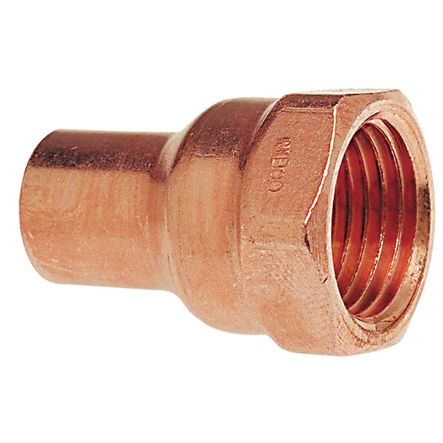NIBCO 6032 1/4 Adapter,Wrot Copper,1/4" Tube,FTGxFNPT