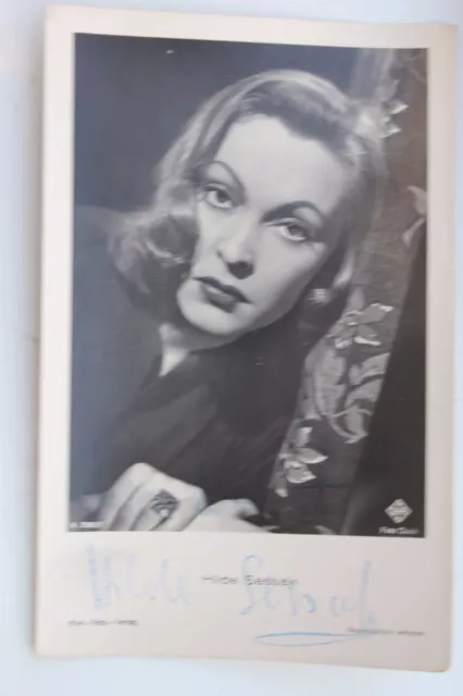 29028 Autograph Photo Ak Hilde Sessak Ross Publisher No. 3580 To 1935 Autograph