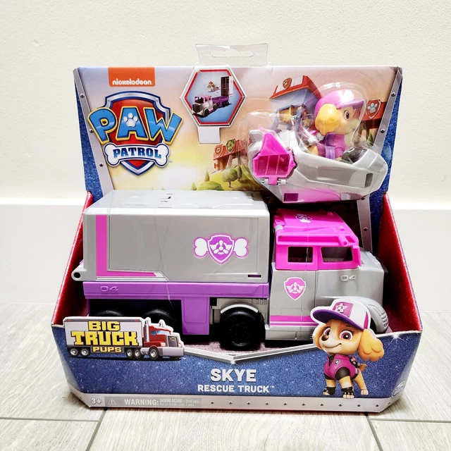 PAW PATROL BIG Truck Pups Skye Rescue Truck and Action Figure NEW! $35.