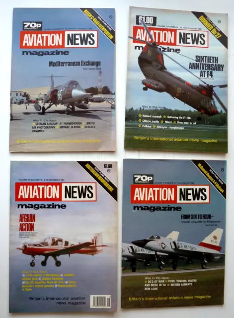 4 x Aviation News 1985-86-91