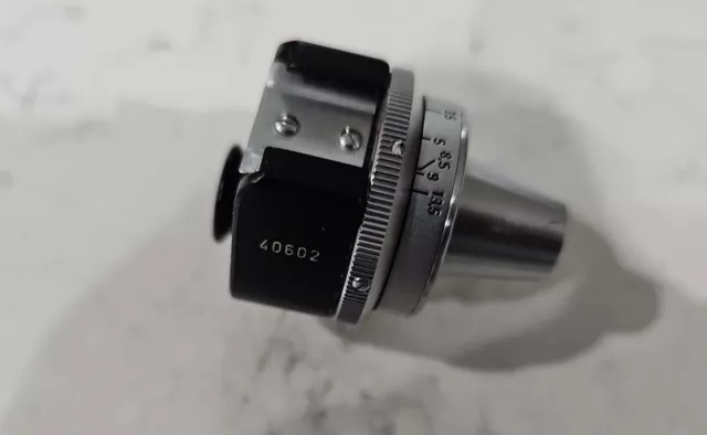 E.leitz Wetzlar Black Universal View Finder Fit Leica Rangefinder Vintage 40602