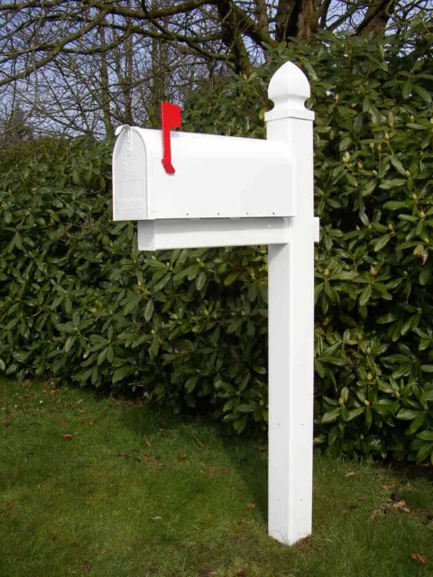 US Mailbox - Standfuß, Galgenständer, sehr stabiler Kunstst., weiss, MADE in USA