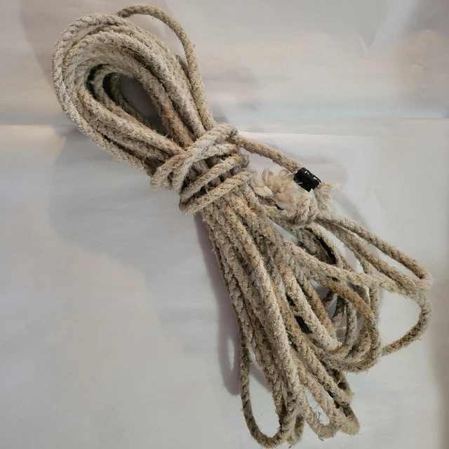 Vtg Old Barn Farm Rope 46' long 1/2" Rustic Primitive Country Industrial Decor b