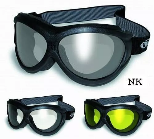 Big Ben Flexible Shatterproof Padded Anti-Fog Motorcycle Riding Goggles w/ Pouch