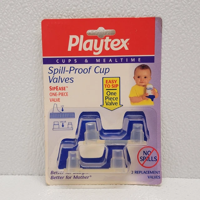 NOS Playtex REPLACEMENT Valves for SipEase Spill-Proof Cups Horizontal