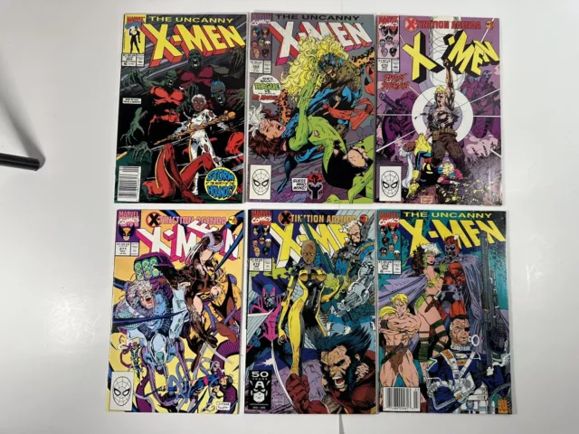 Marvel Comics Uncanny X-Men Lot 265, 269, 270, 271, 272, 274 ￼