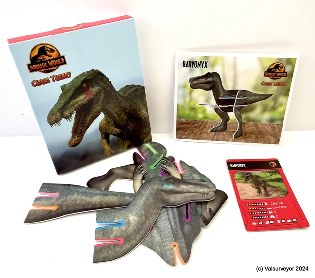 MCDONALD'S 2024 JURASSIC WORLD CHAOS THEORY 3D BARYONYX brand new Happy