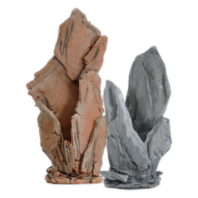 biOrb Slate Stack Ornaments Grey Red Decoration Aquarium Fish Tank Oase