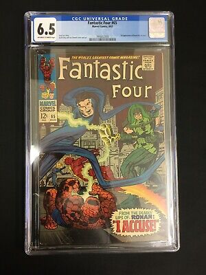 Fantastic Four #65 CGC 6.5 OW/W (Marvel 1967) 1st Ronan the Accuser! New slab