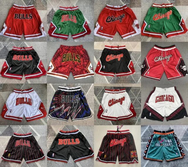 Chicago Bulls Basketball Shorts Stitched Vintage