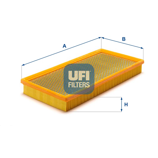 UFI Filters, Filtro de Aire 27.675.00, Filtro de Aire de Recambio, Apto para Coches, Apto para Modelos Ford, Mazda y Volvo