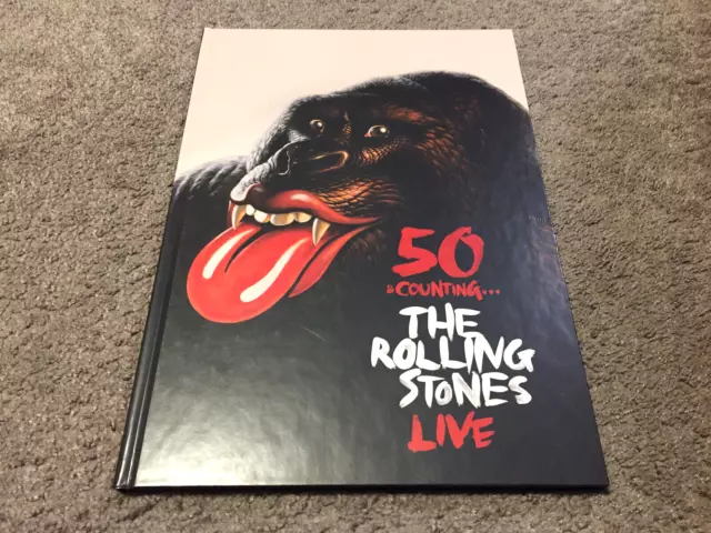 The Rolling Stones Live 50 & Counting Hardcover Program Book Mick Jagger