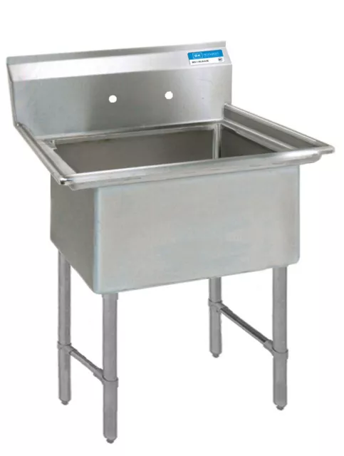 S/S 1 Compartment Sink Stainless Legs & Bracing w/ 18X24X14D