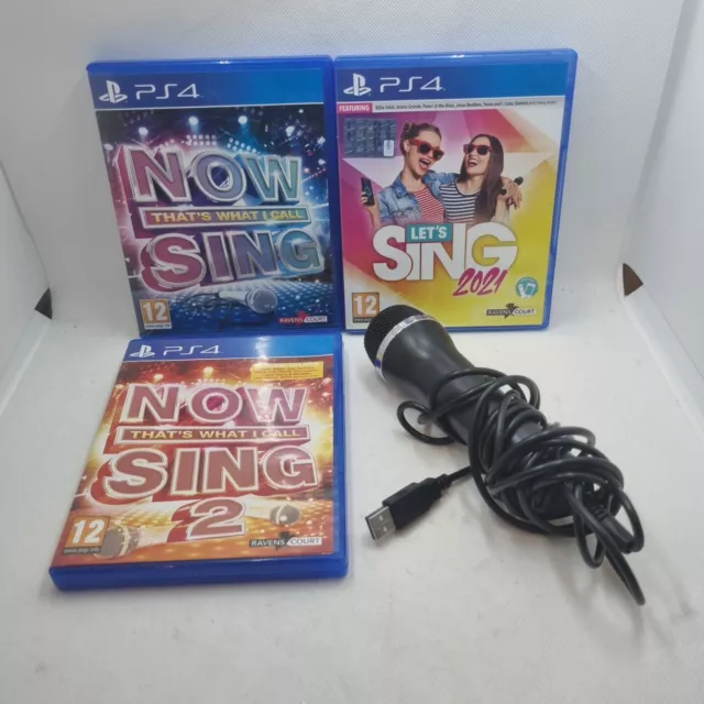 ¡Paquete de karaoke Playstation 4 PS4! ¡3 JUEGOS, 1 MICRÓFONO! ¡Vamos a cantar, ahora, cante!