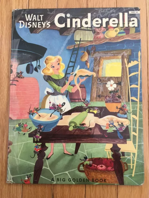 Walt Disney's Cinderella Big Golden Book Hardcover 1950, #10425:100