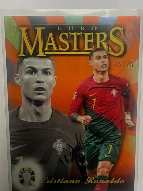 2023 Topps Finest Road to Uefa Euro Cristiano Ronaldo Masters Orange /25