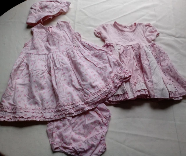 Baby Girls 3-9 months bundle Pink Floral M&S John Lewis Zara Next Mothercare 5
