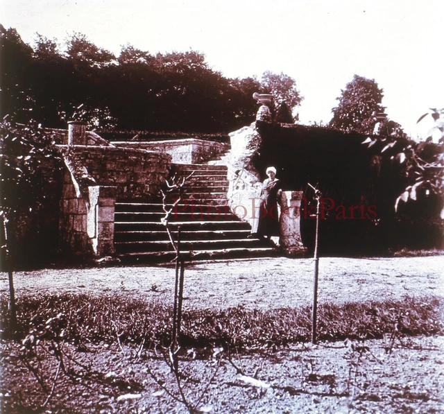 Castle Park c1930 Photo Stereo Glass Plate Vintage V33L17n