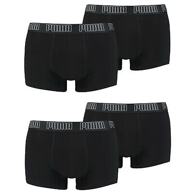 4 Corti PUMA Boxer Colore Nero Costume Boxer Hipster Tg. XL Mutande Nuovo
