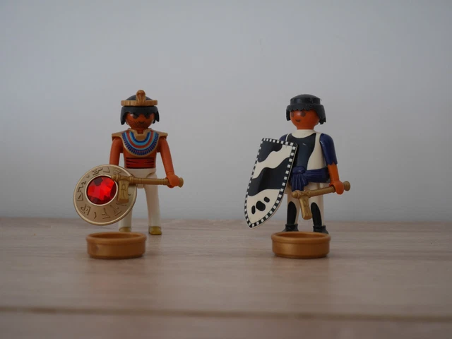 FIGURINES PLAYMOBIL - Anciens gardes égyptiens guerriers - Pyramides du