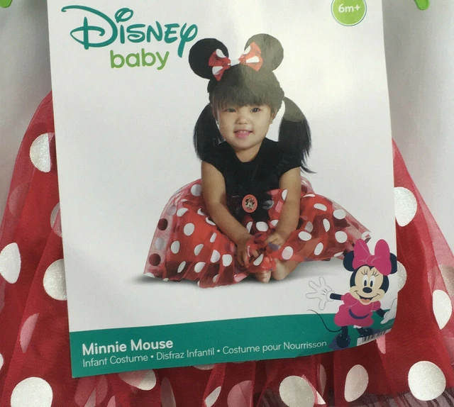 Disney Baby Minnie Mouse Halloween Costume Infant Size 6-12 Months NEW  2 Piece