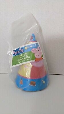 NEW Peppa Pig American Greeting 8 Count Paper Cardboard Party Hats