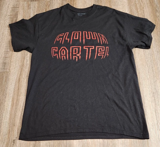 Clown Cartel Skreech Squeaky Stitches Black Gildan T Shirt Short Sleeve Sz LARGE
