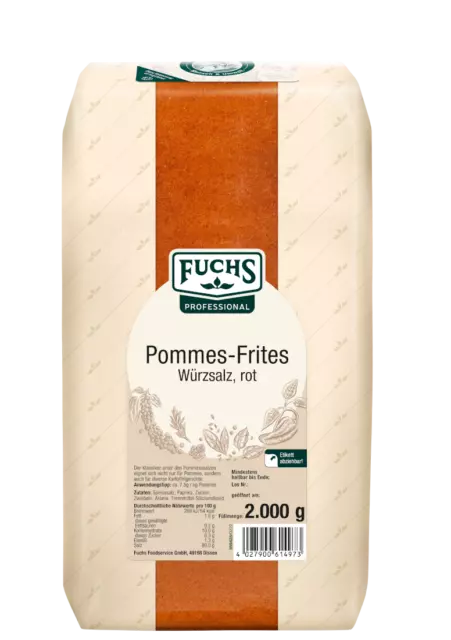 FuchsProf Pommes-Frites Würzsalz rot Salze & Gewürzsalze 2kg 4027900614973