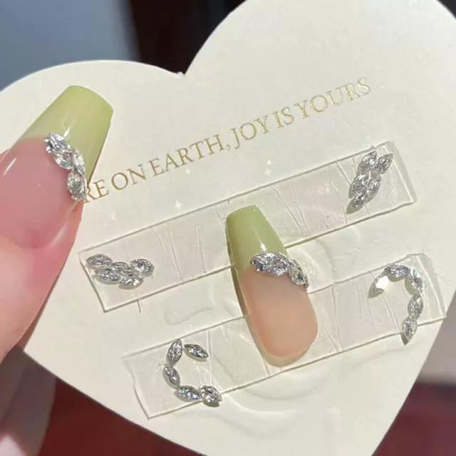 50 piezas dijes para uñas 3D gemas de cristal joyería hágalo usted mismo manicura decoración de uñas parte SN❤